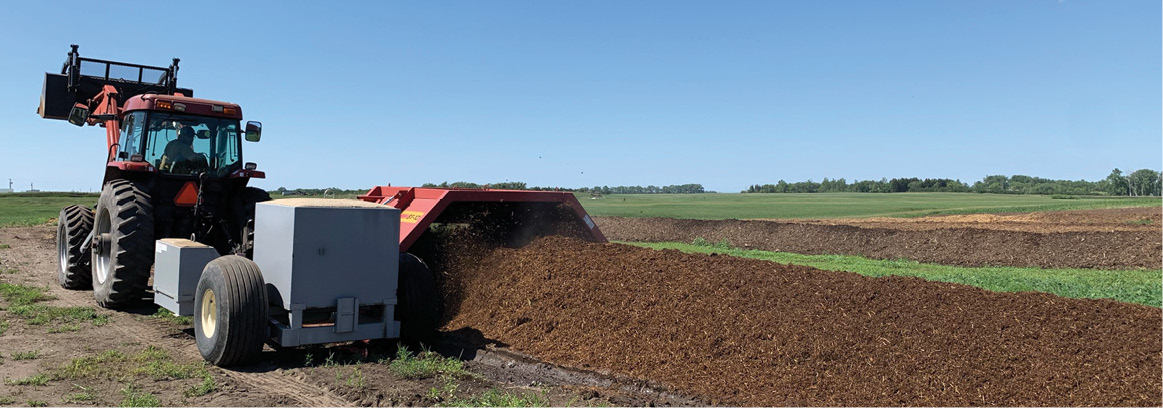 Tractor and Compost Pile