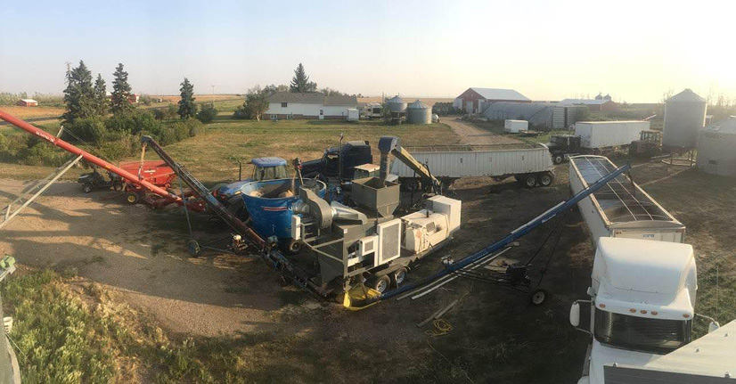 portable seed cleaning unit