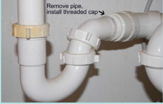 Figure 16. P trap under sink.