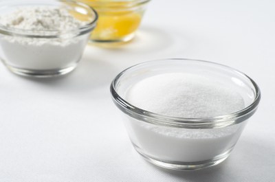 Ingredients in measuring cups