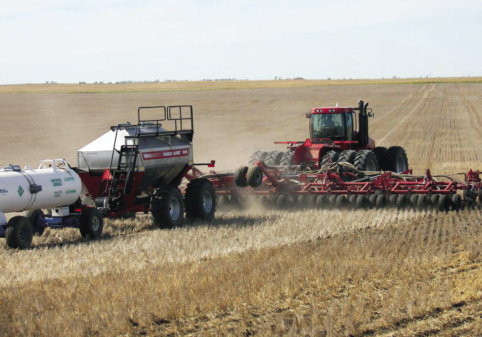 Variable-rate seeding/fertilizing. 