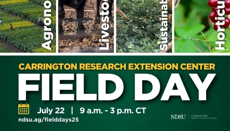 Invitation to Carrington REC Field Day July 22, 2025