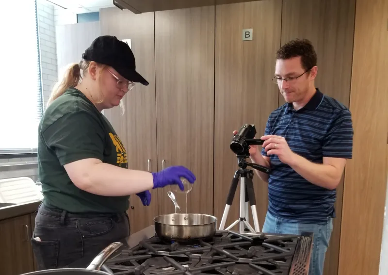 Filming Recipes