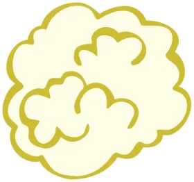 drawing of a head of cauliflower