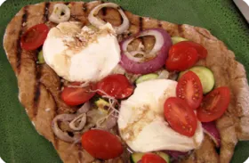 Grilled Mediterranean Pizza