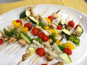 Colorful Veggie Kabobs