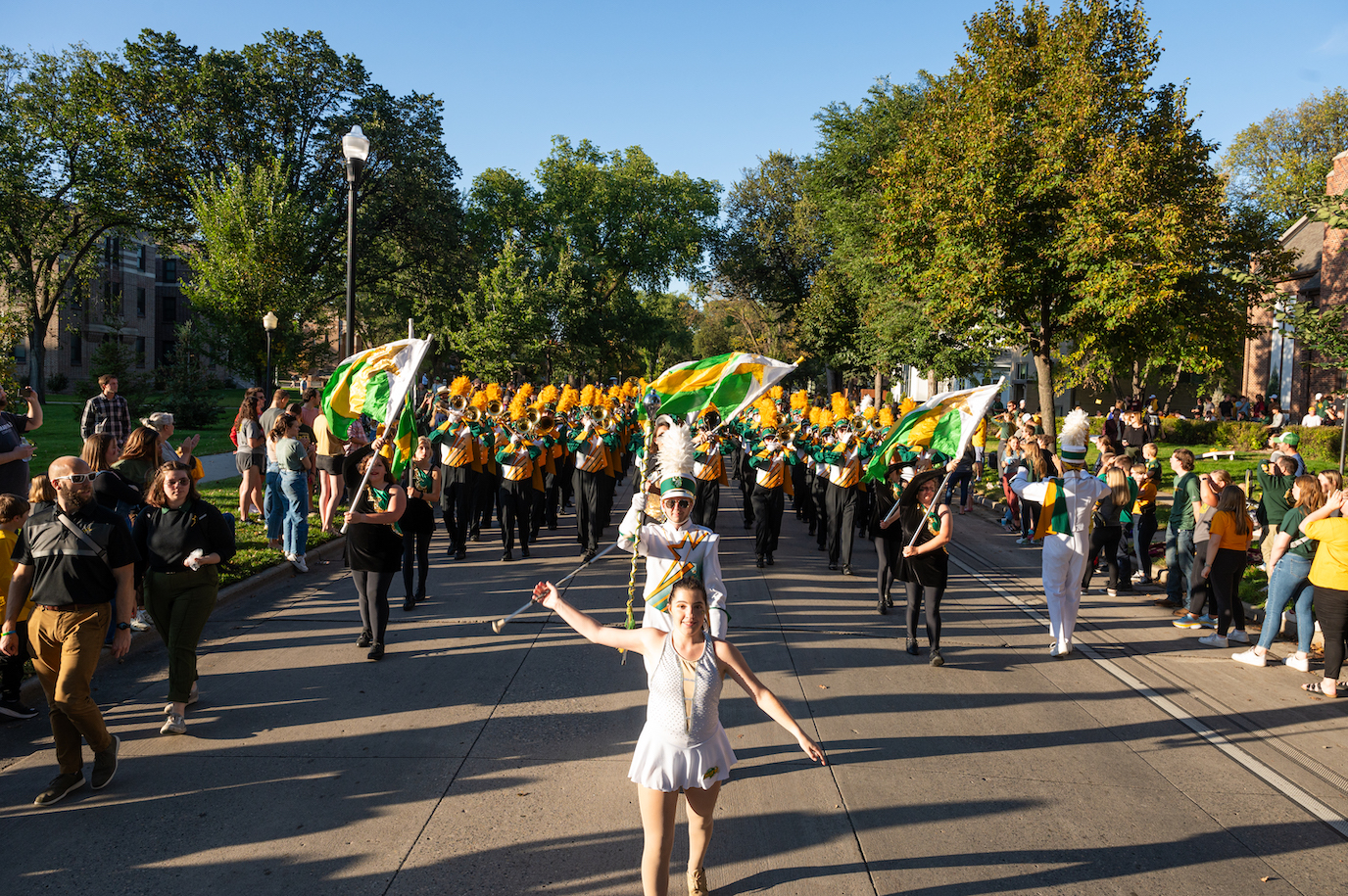 A photo of the Homecoming parade
