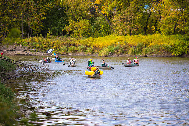 Canoe parade