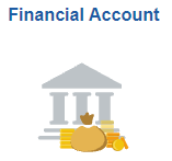 金融账户 tile from 校园连接 home screen.