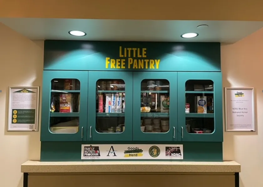 The Little Free Pantry in the Memorial Union 