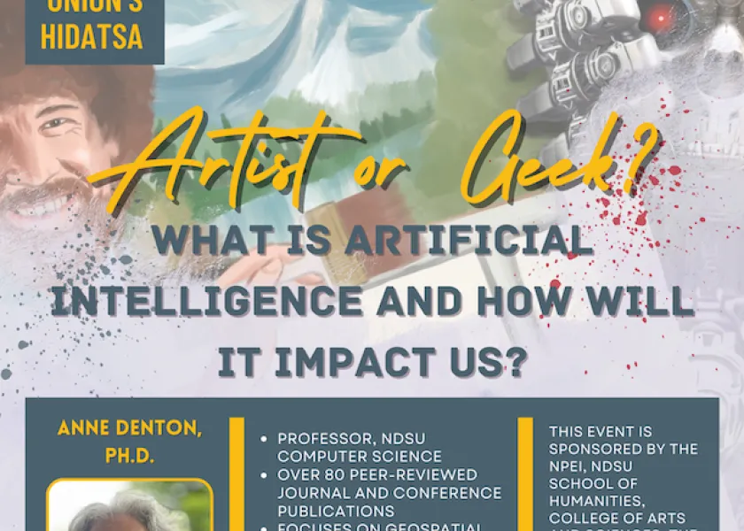 Anne Denton, 线上赌博app professor of computer science, is slated to present “Artist or Geek: What is Artificial Intelligence and How Will It Impact Us?”