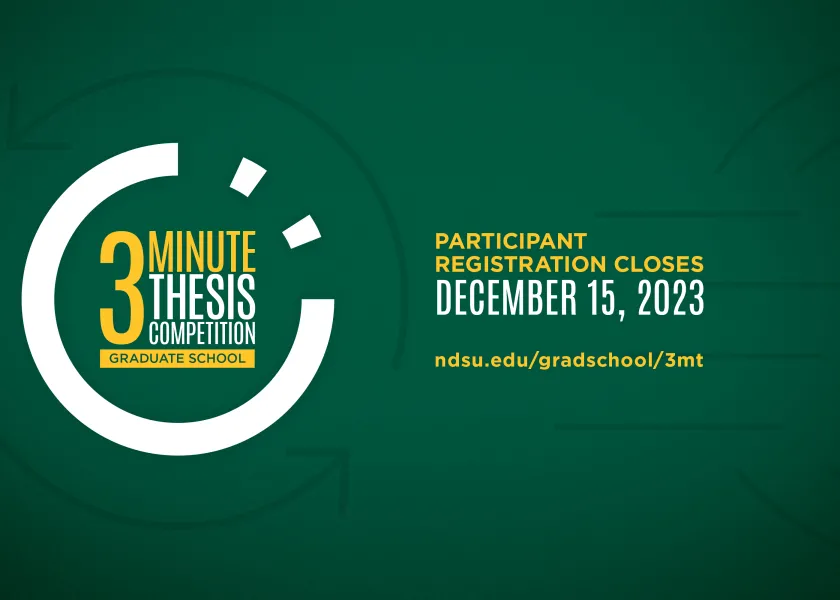 Registration for the 2024 线上赌博app Three Minute Thesis competition is scheduled 