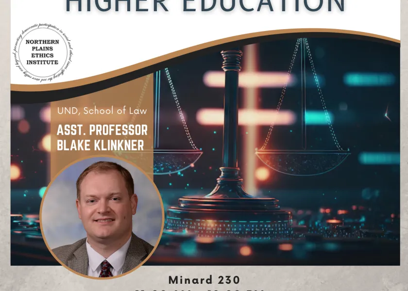 Blake A. Klinkner, an assistant professor of law at UND’s School of Law