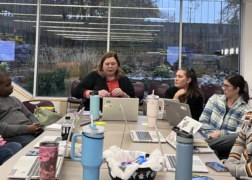 Students in the leadership development apprenticeship program 