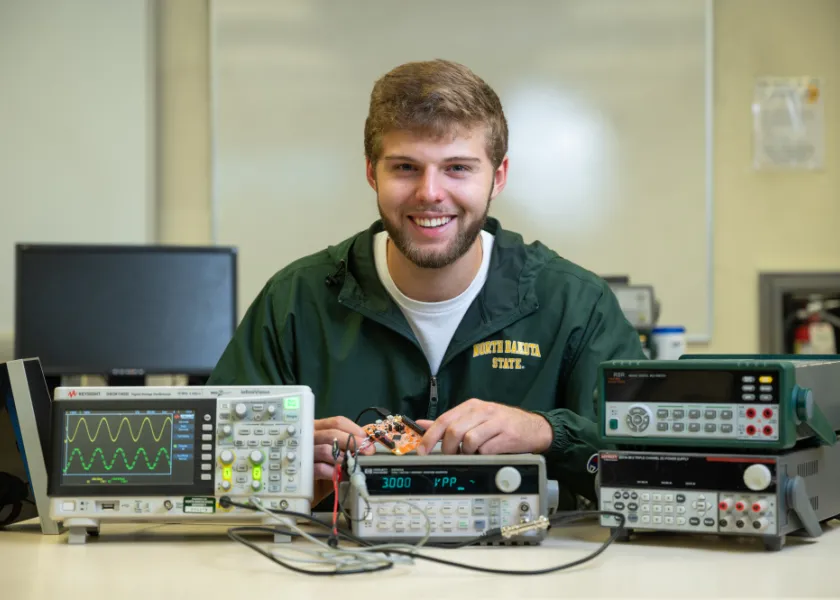 Computer engineering student Calvin Stepan