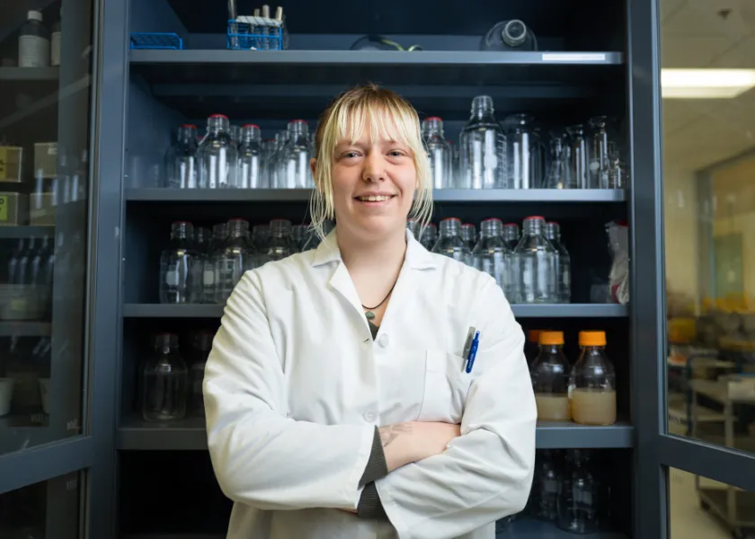 Microbiology science student