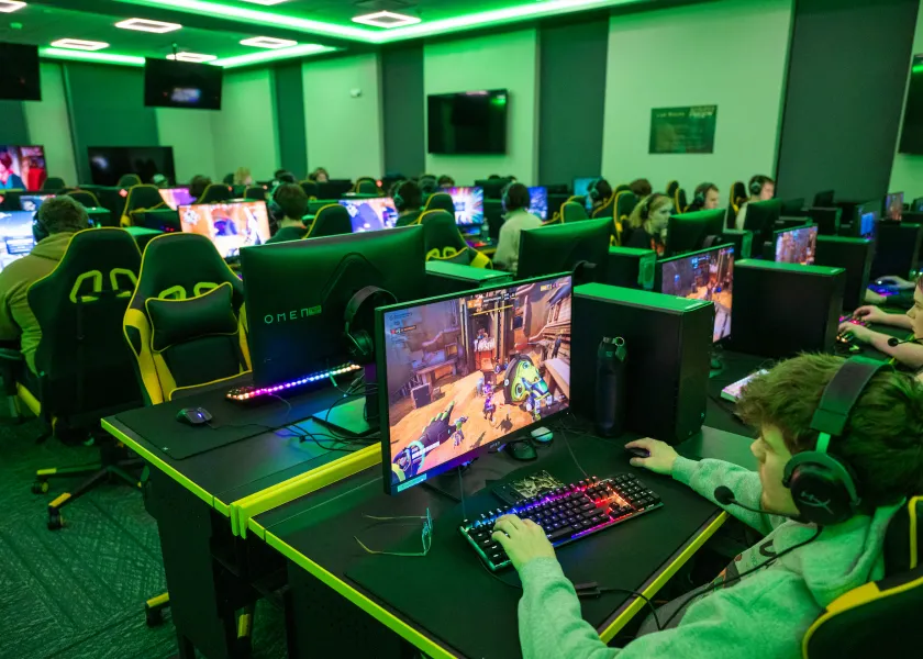 A photo of the 线上赌博app esports lab