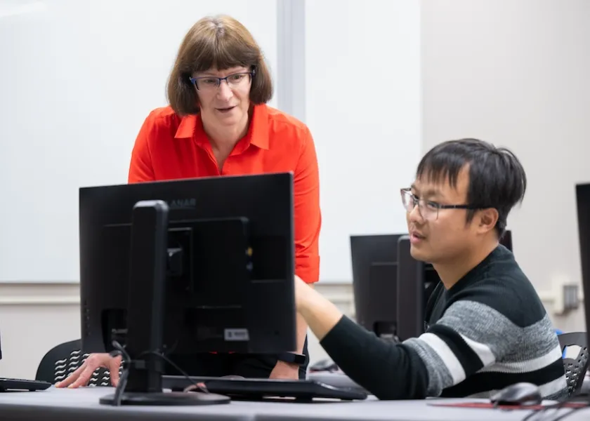 Simone Ludwig, professor and chair of the computer science department