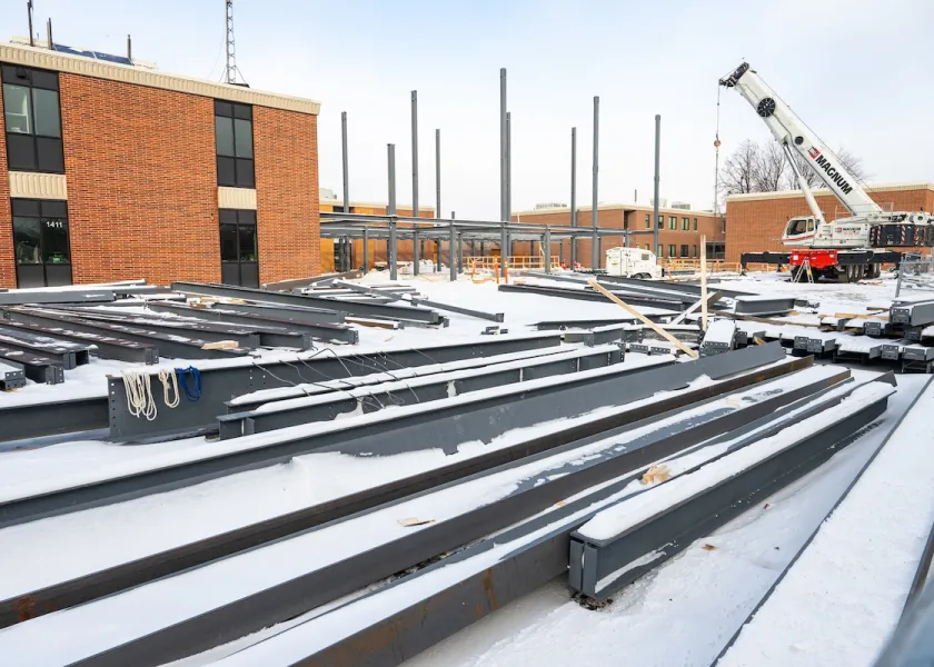 construction on Offerdahl Hall