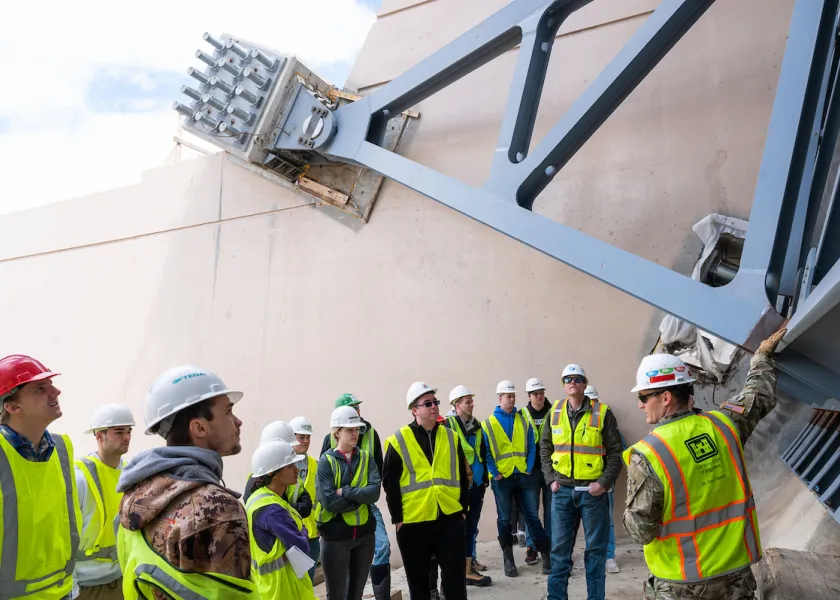 Field trip for Civil Engineering students to the N.D. diversion