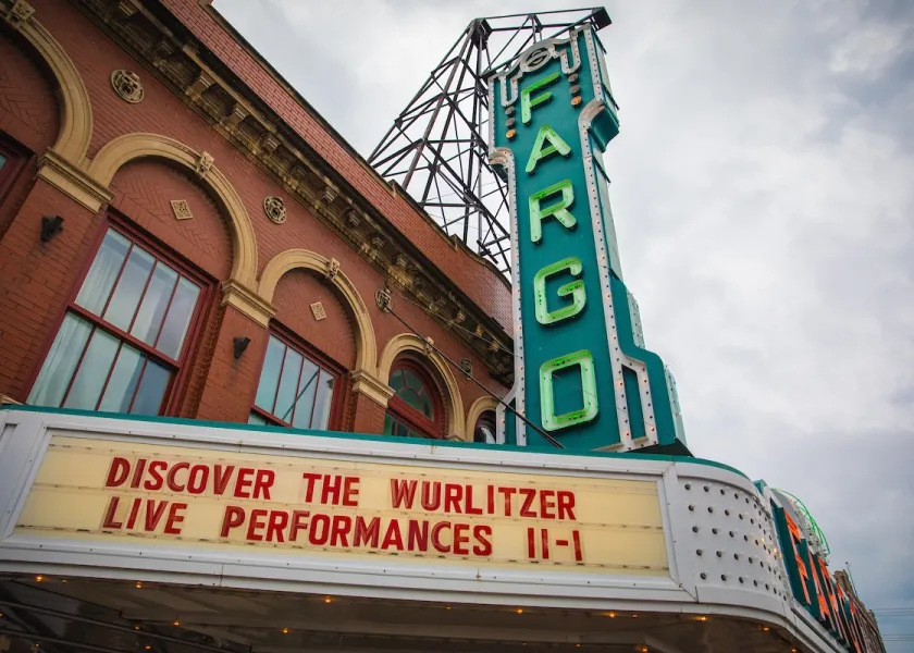 Fargo Theatre marquee