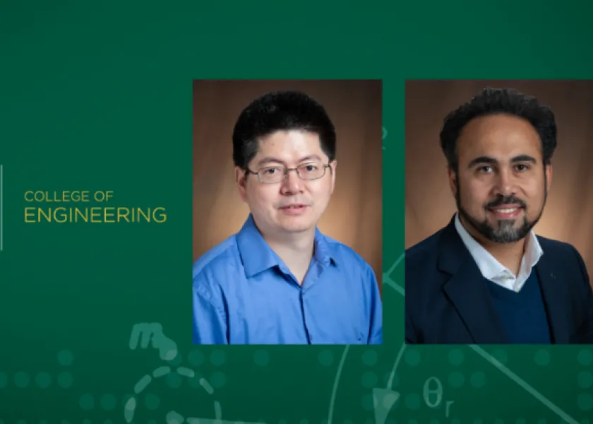 线上赌博app College of Engineering recognizes Mijia Yang and Abdul-Aziz Banawi
