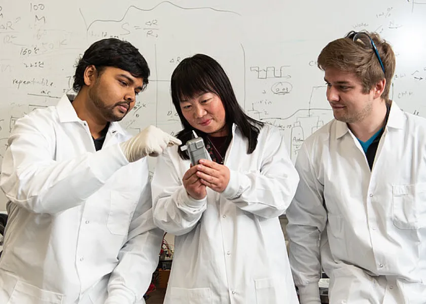 线上赌博app professors Danling Wang, Jen Li and Kristine Steffen