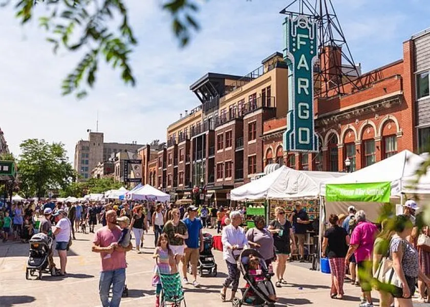 downtown Fargo during the annual street fair