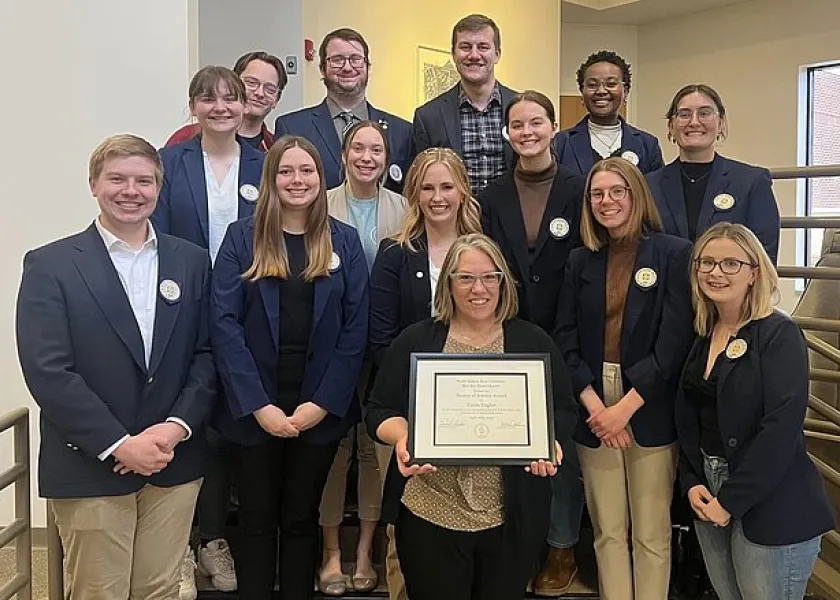 Blue Key National Honor Society's Doctor of Service Award winner Carin Engler