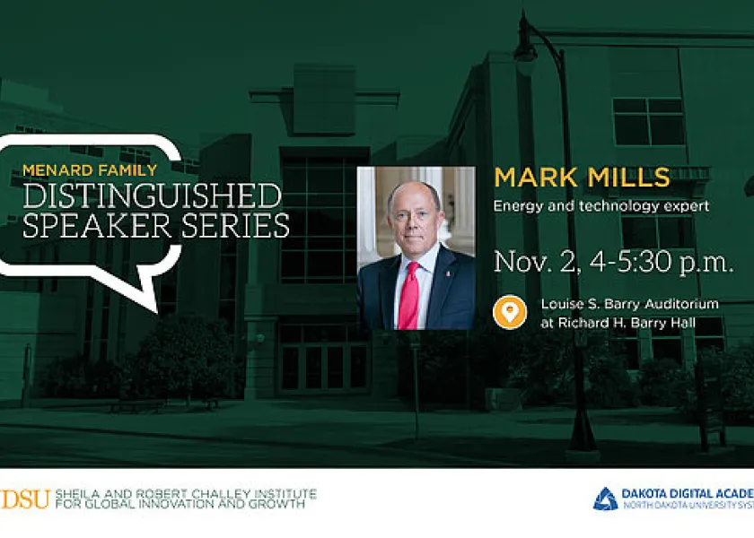 Menard Family Distinguished Speaker Series speaker Mark Mills