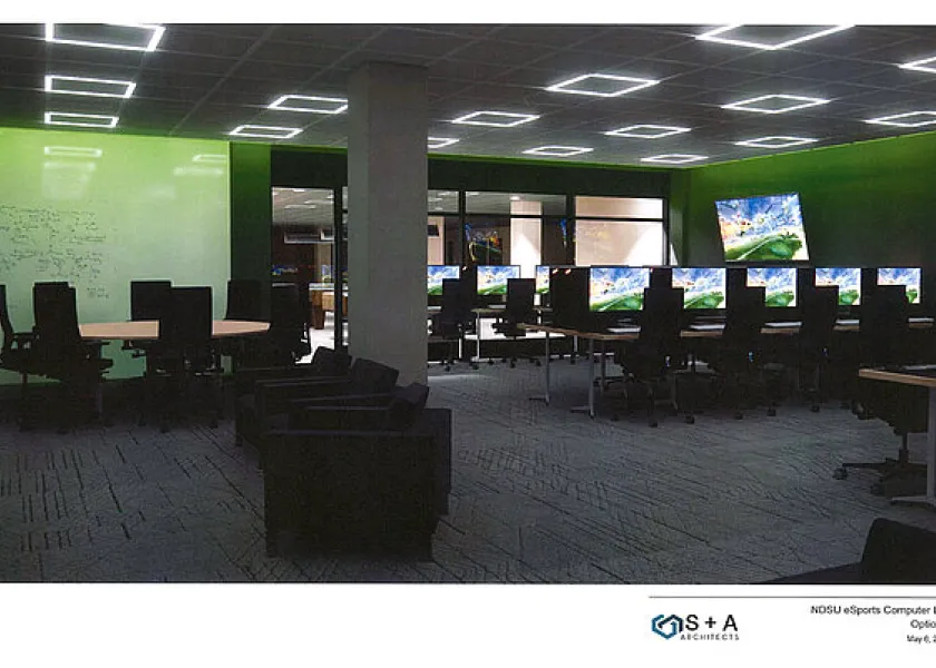 线上赌博app Memorial Union Esports lab rendering