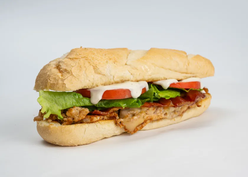 Chicken bacon ranch hot sandwich