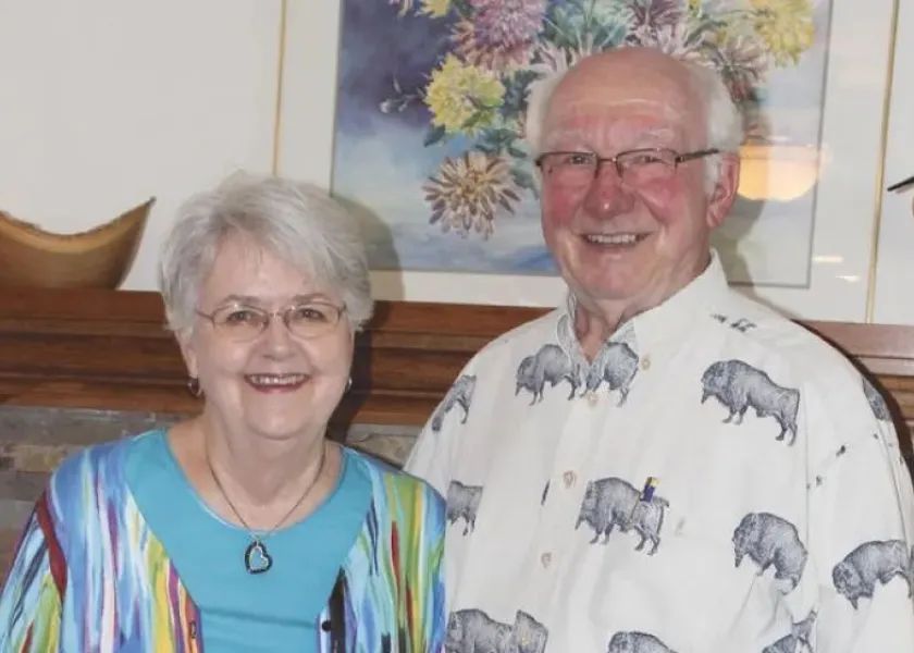 Jim Ozbun and his wife, Sonja