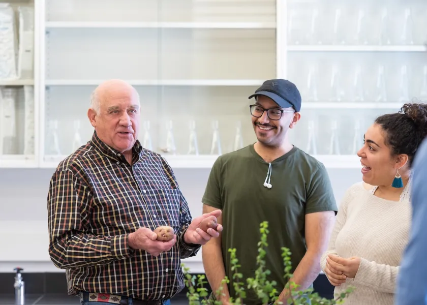 Gary Secor teaching in a class.