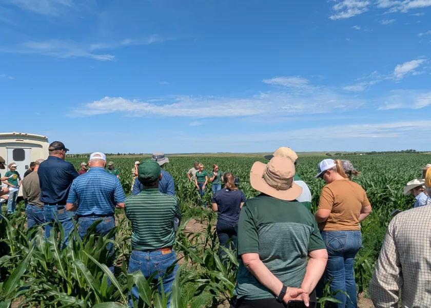 Visitors at 2025 Central Grasslands Research field days