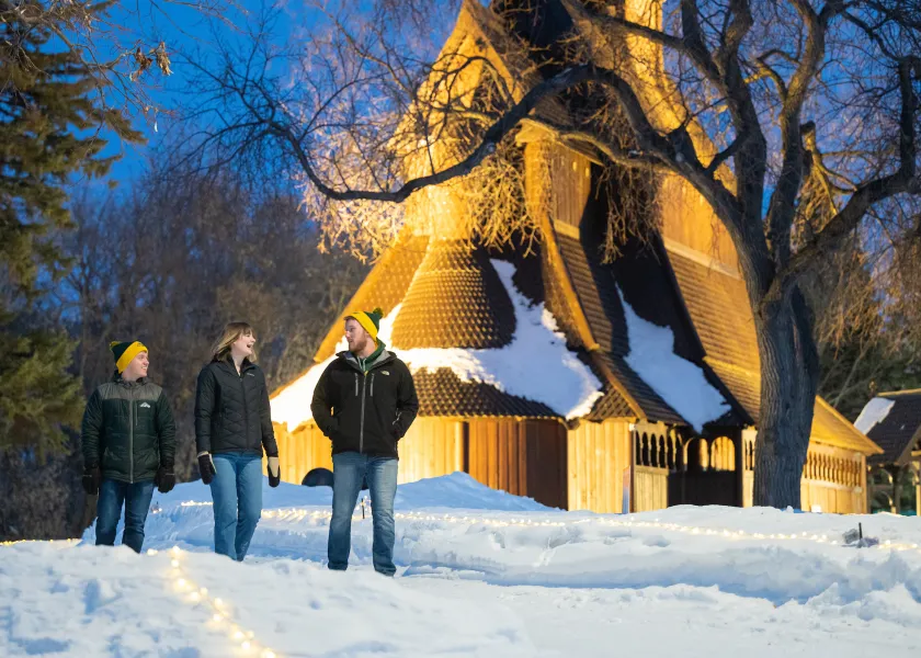 students enjoying the yearly Frostival event in the local area