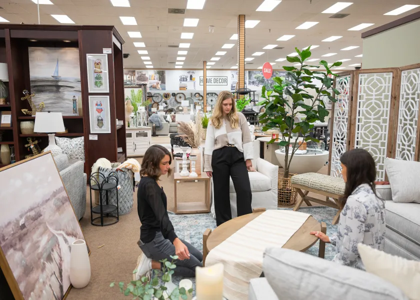 interior design student participate in a design challenge