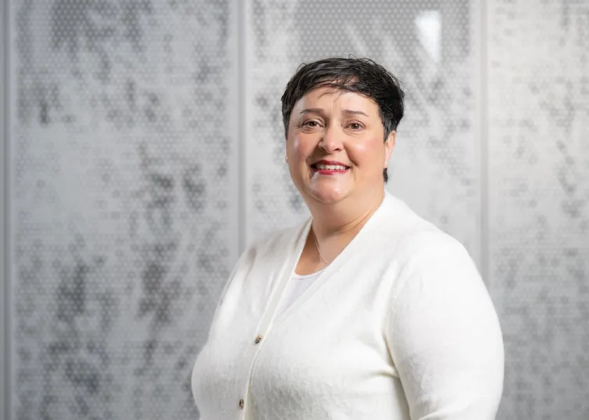 Wendi Wheeler stands for a portrait.