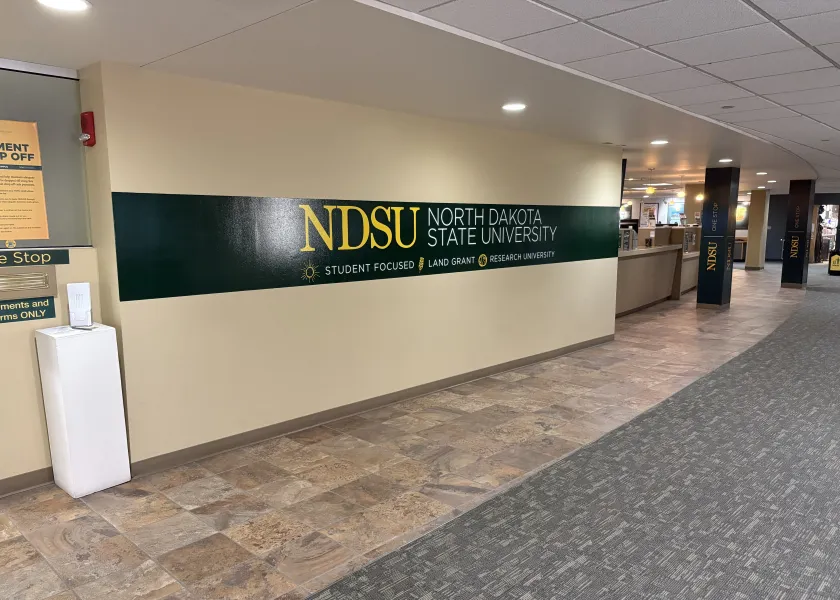 Memorial Union Design and Sign Corridor