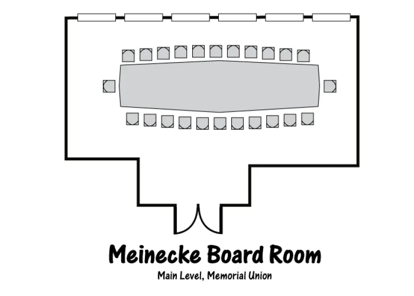 Meinecke room floorplan view