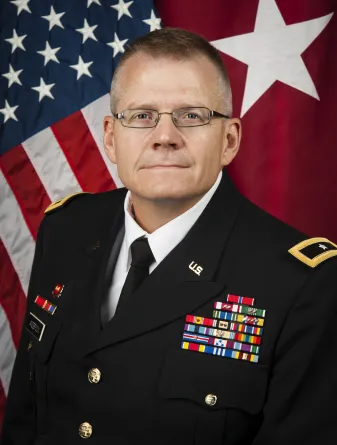 Portrait of Brigadier General David Anderson in uniform.
