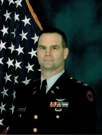 Portrait of Colonel Edward Arntson in uniform.