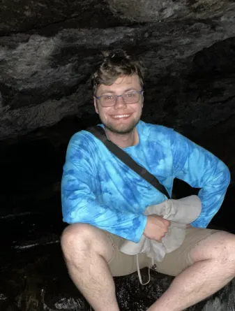 Camerson Kolthoff smiling confidently at camera.