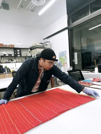 Phee smiling at the camera.