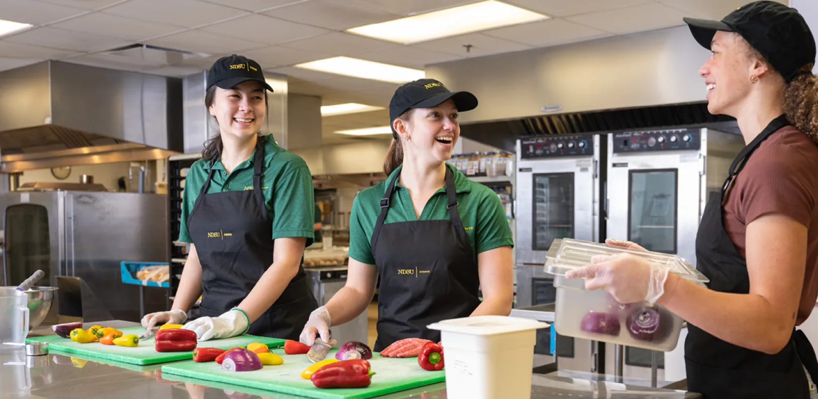 three student employees