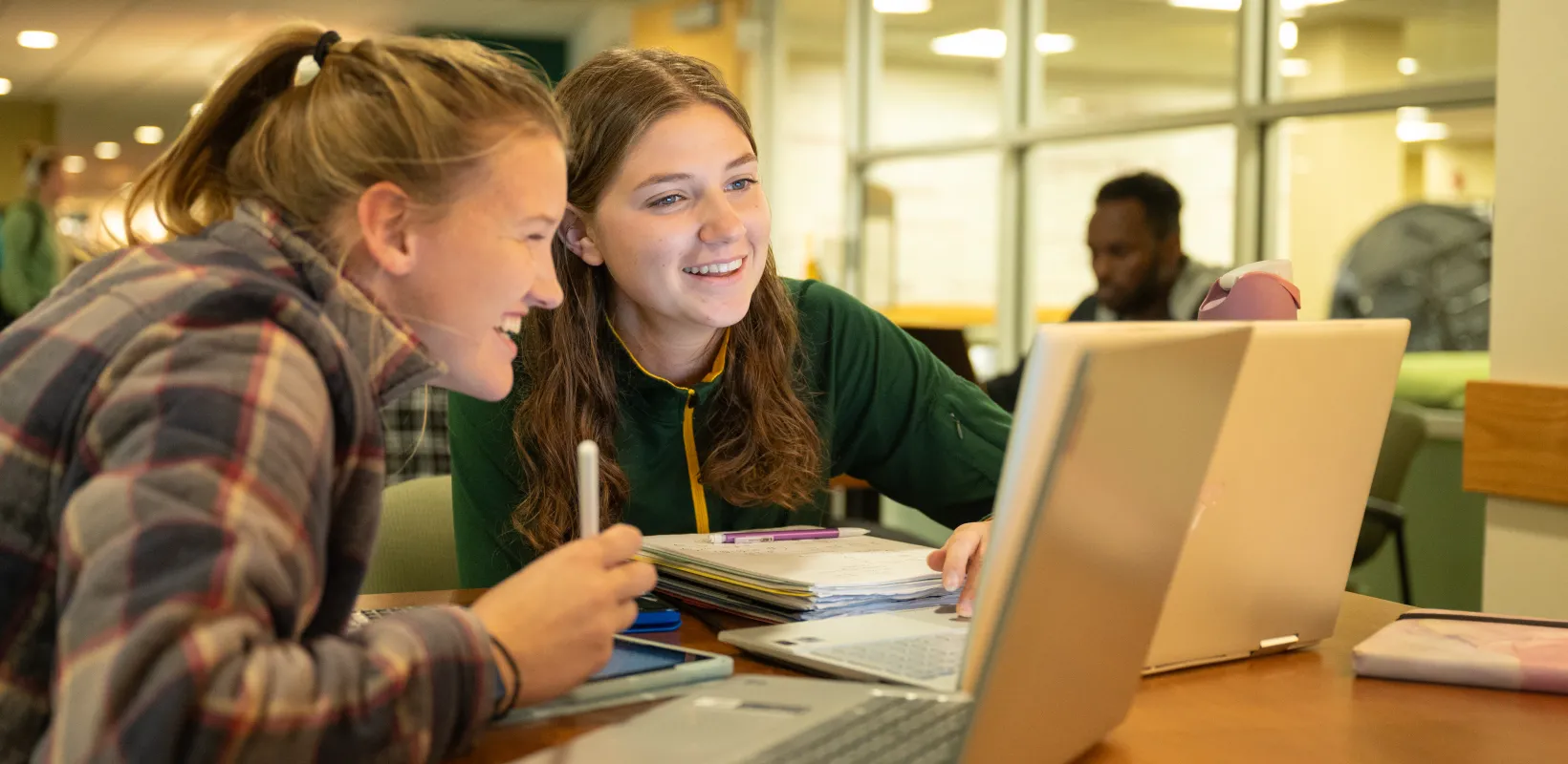 Students studying in Memorial Union