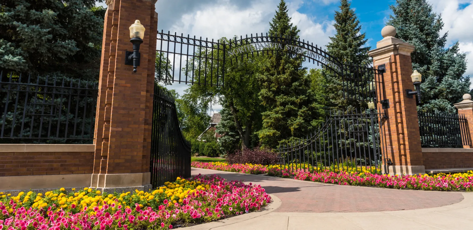 Main Gates with flowers