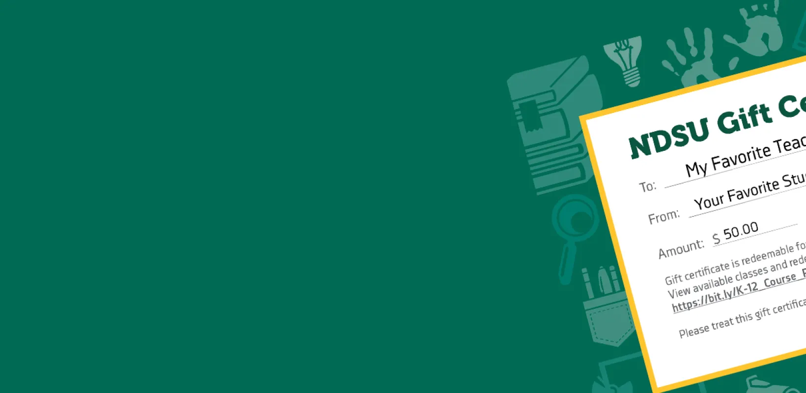 Gift Certificate Sample