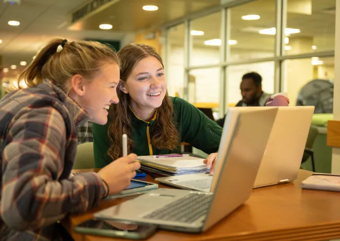 Students studying in Memorial Union