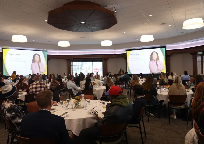 Students in the panel.
